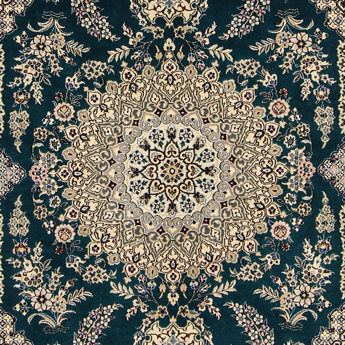 Dywan perski - Nain - Premium - 234 x 156 cm - ciemnoniebieski