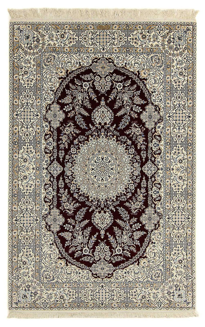 Dywan perski - Nain - Premium - 245 x 151 cm - ciemnoniebieski