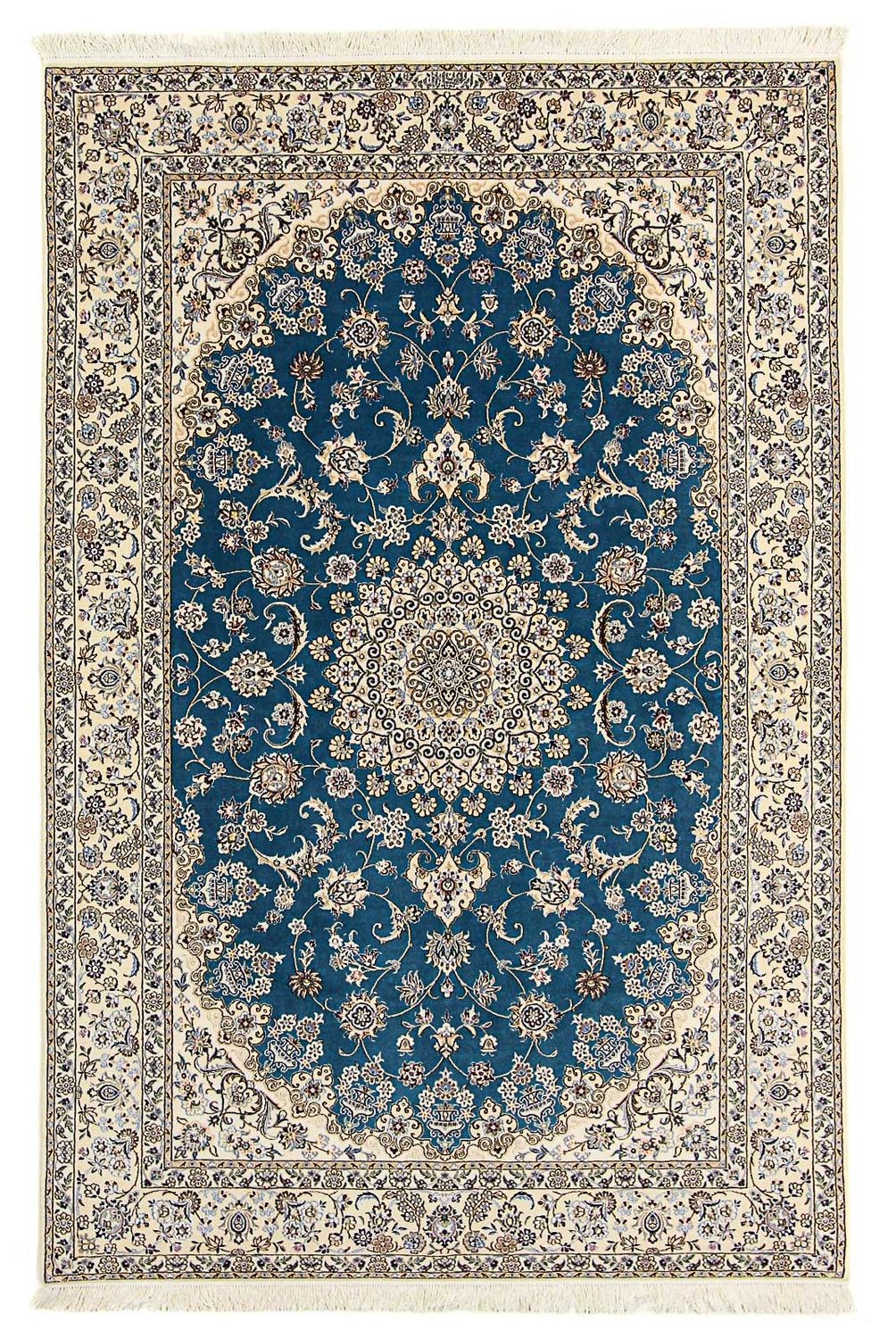 Dywan perski - Nain - Premium - 236 x 154 cm - niebieski