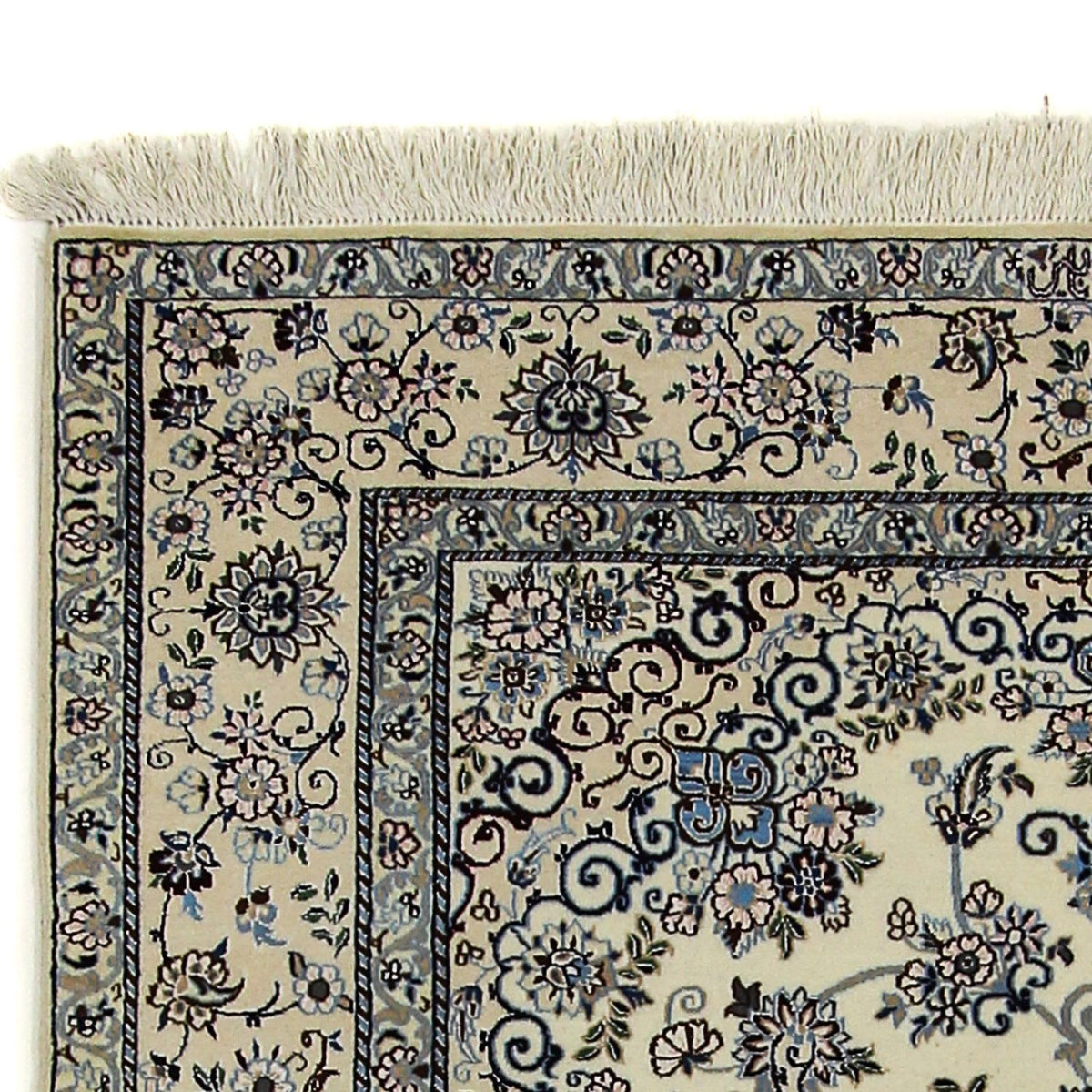 Dywan perski - Nain - Premium - 183 x 133 cm - beżowy