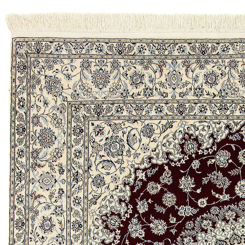 Dywan perski - Nain - Premium kwadratowy  - 207 x 206 cm - ciemna czerwień