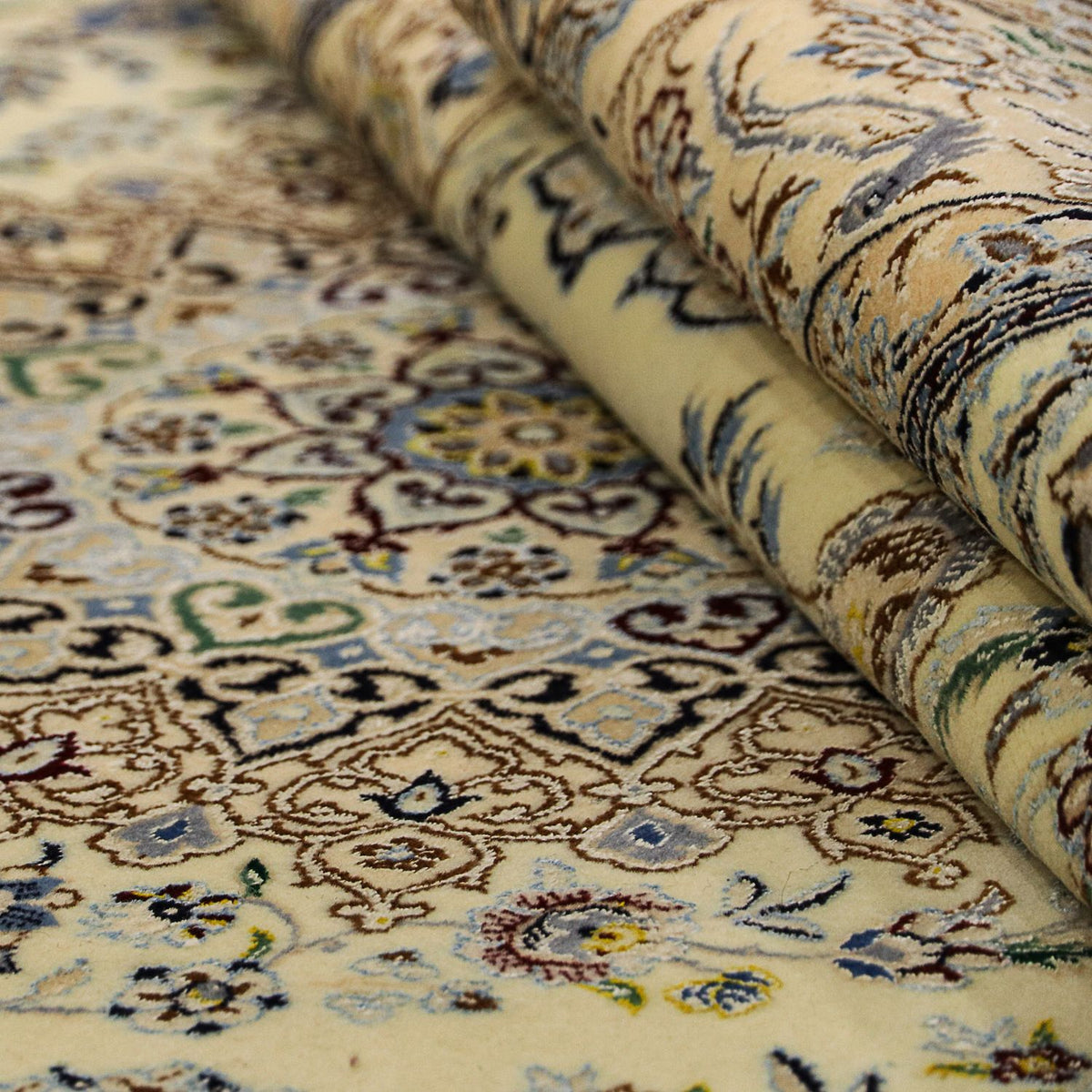 Dywan perski - Nain - Premium - 247 x 154 cm - beżowy