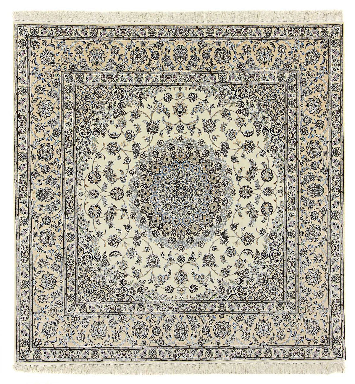 Dywan perski - Nain - Premium kwadratowy  - 205 x 205 cm - beżowy