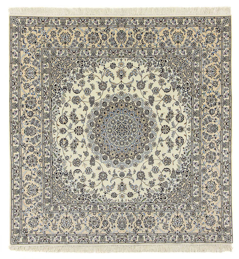 Dywan perski - Nain - Premium kwadratowy  - 205 x 205 cm - beżowy
