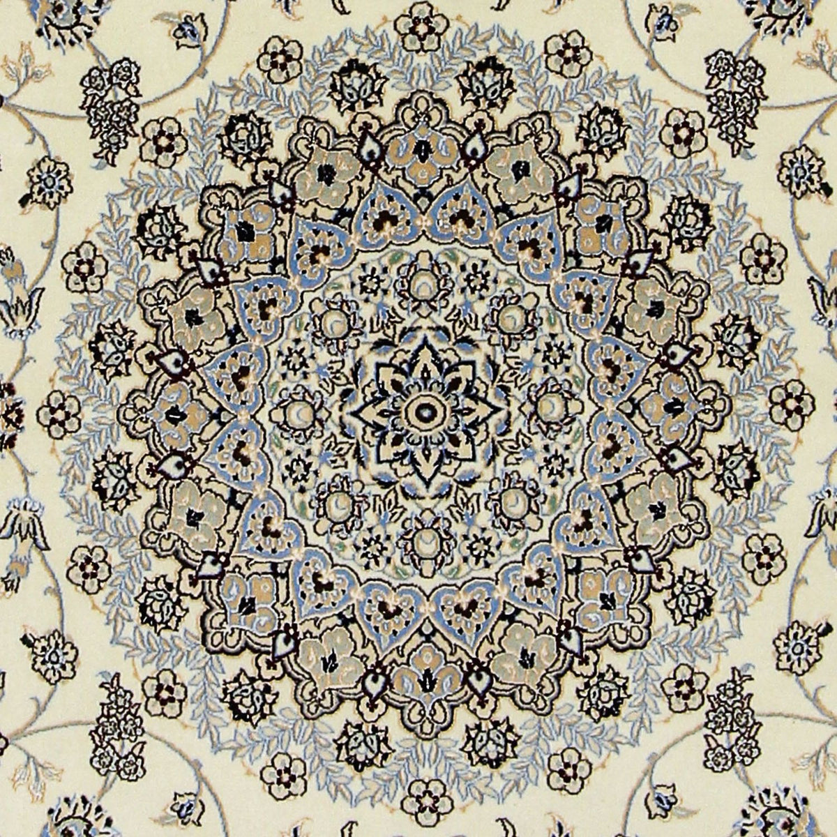 Dywan perski - Nain - Premium kwadratowy  - 205 x 205 cm - beżowy