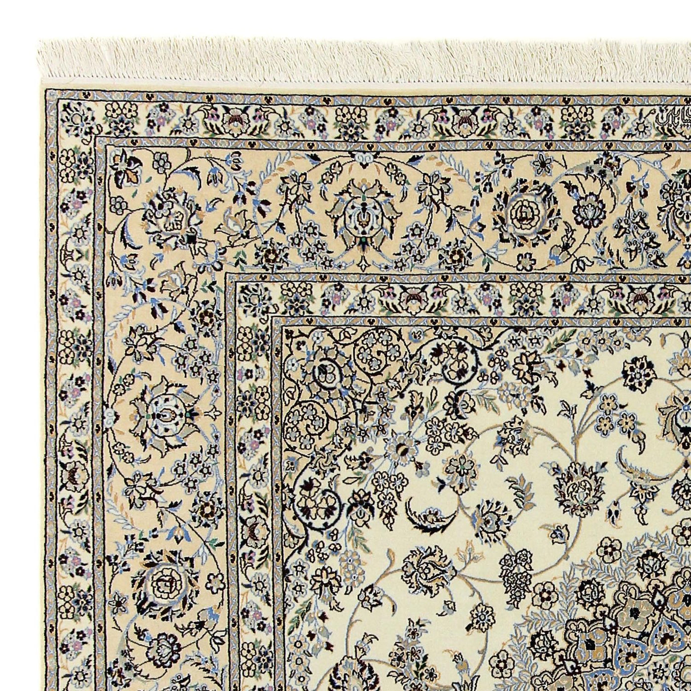 Dywan perski - Nain - Premium kwadratowy  - 205 x 205 cm - beżowy