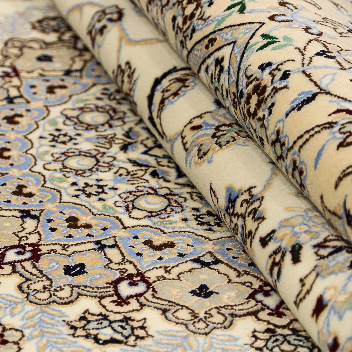 Dywan perski - Nain - Premium kwadratowy  - 205 x 205 cm - beżowy