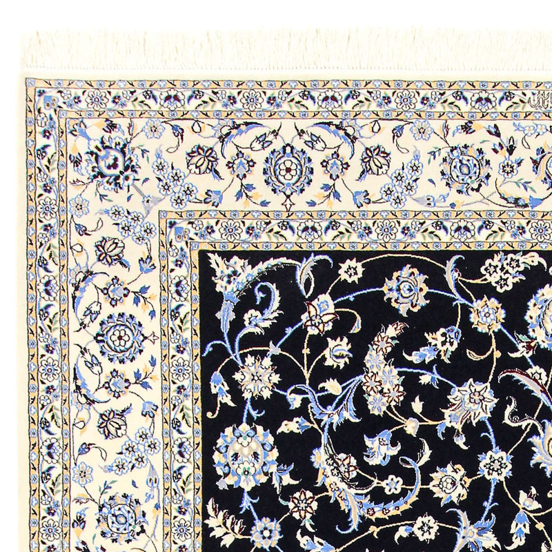 Dywan perski - Nain - Premium - 300 x 200 cm - ciemnoniebieski