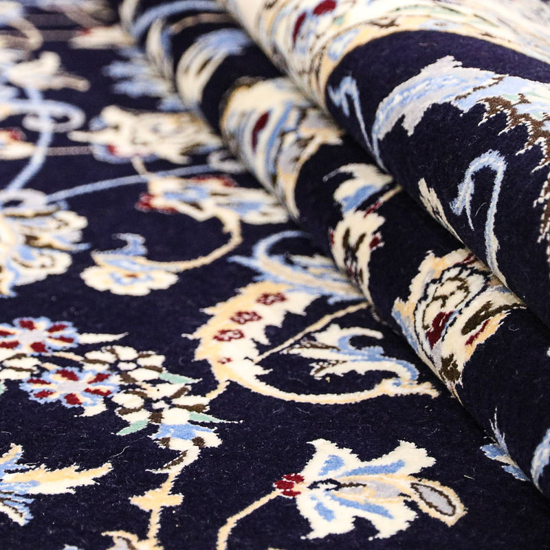 Dywan perski - Nain - Premium - 300 x 200 cm - ciemnoniebieski