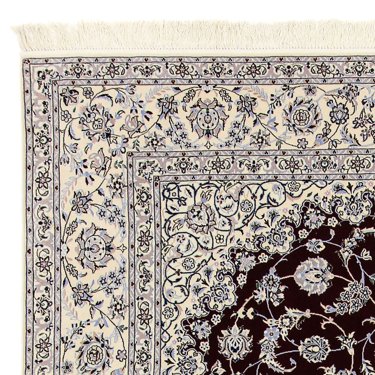 Dywan perski - Nain - Premium - 298 x 201 cm - ciemna czerwień