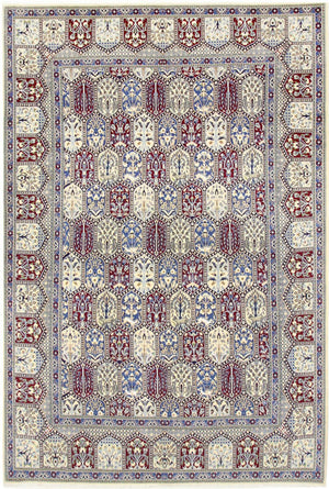 Dywan perski - Nain - Królewski - 303 x 206 cm - wielokolorowy