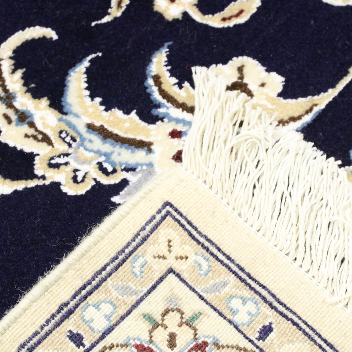 Dywan perski - Nain - Królewski - 304 x 250 cm - ciemnoniebieski