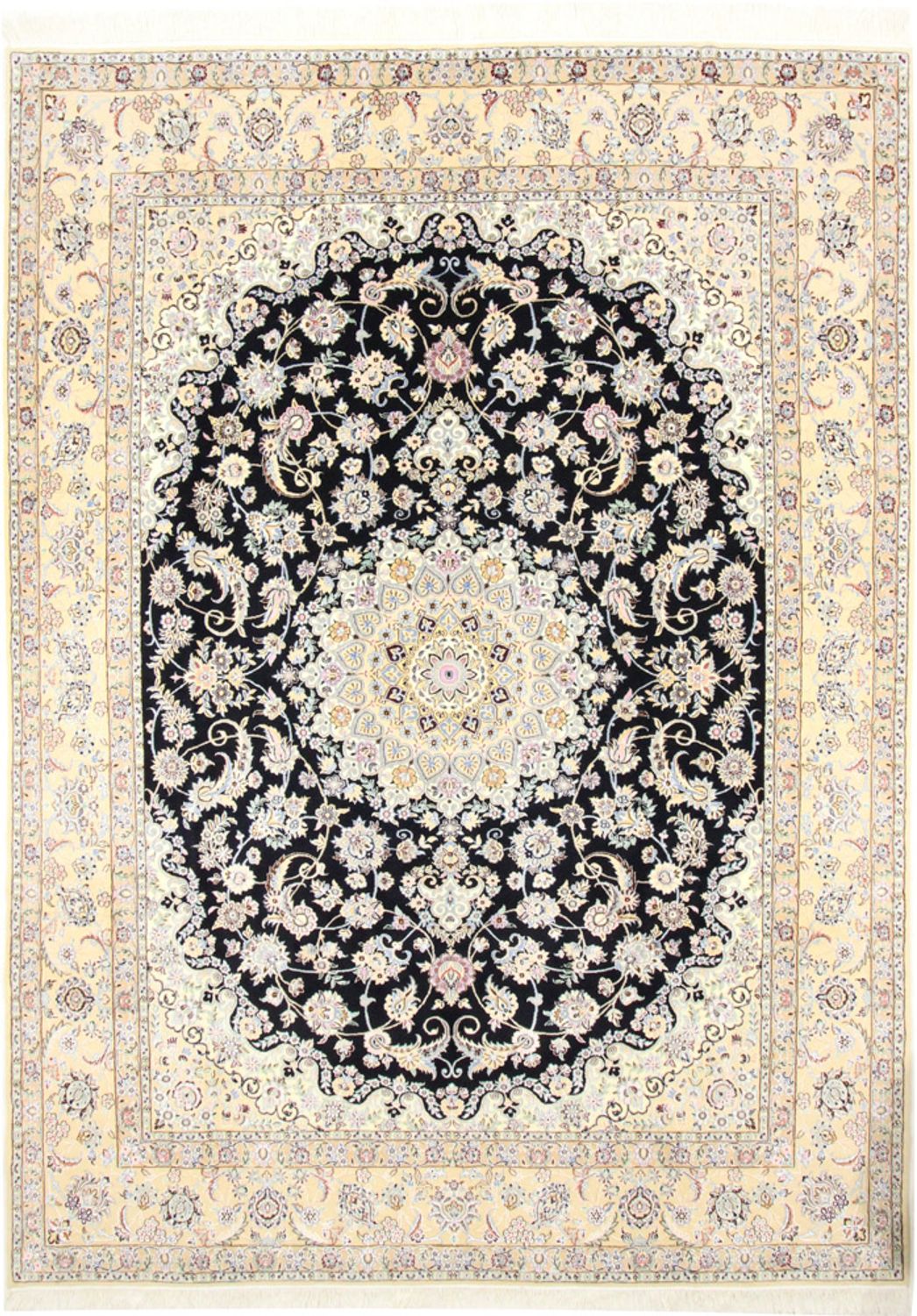 Dywan perski - Nain - Królewski - 350 x 254 cm - ciemnoniebieski