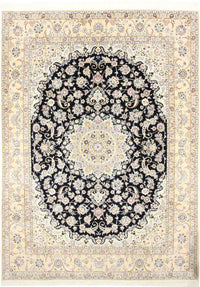 Dywan perski - Nain - Królewski - 350 x 254 cm - ciemnoniebieski