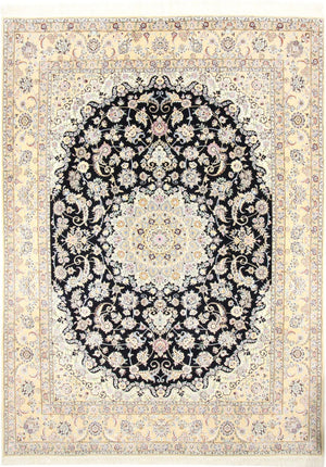 Dywan perski - Nain - Królewski - 350 x 254 cm - ciemnoniebieski