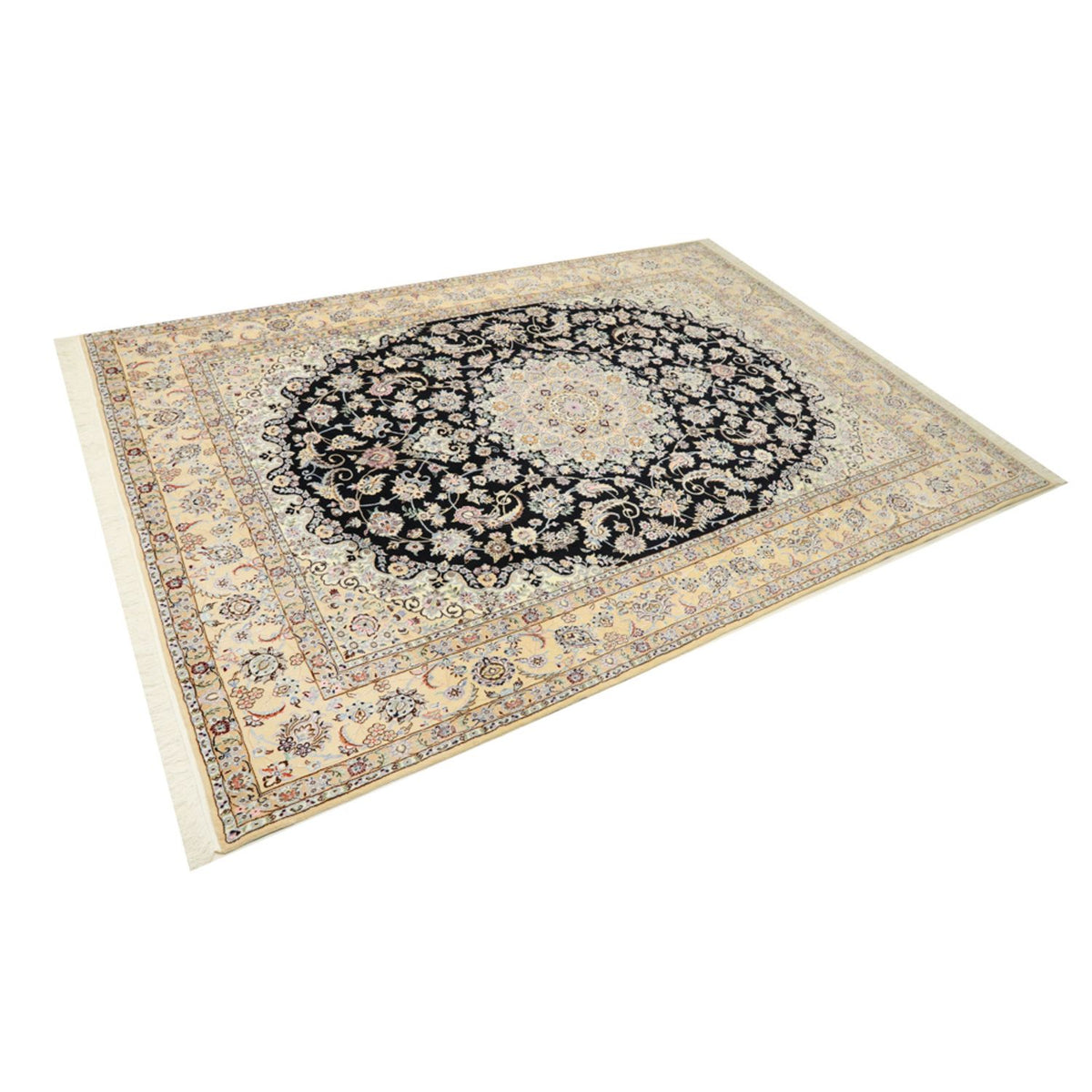 Dywan perski - Nain - Królewski - 350 x 254 cm - ciemnoniebieski