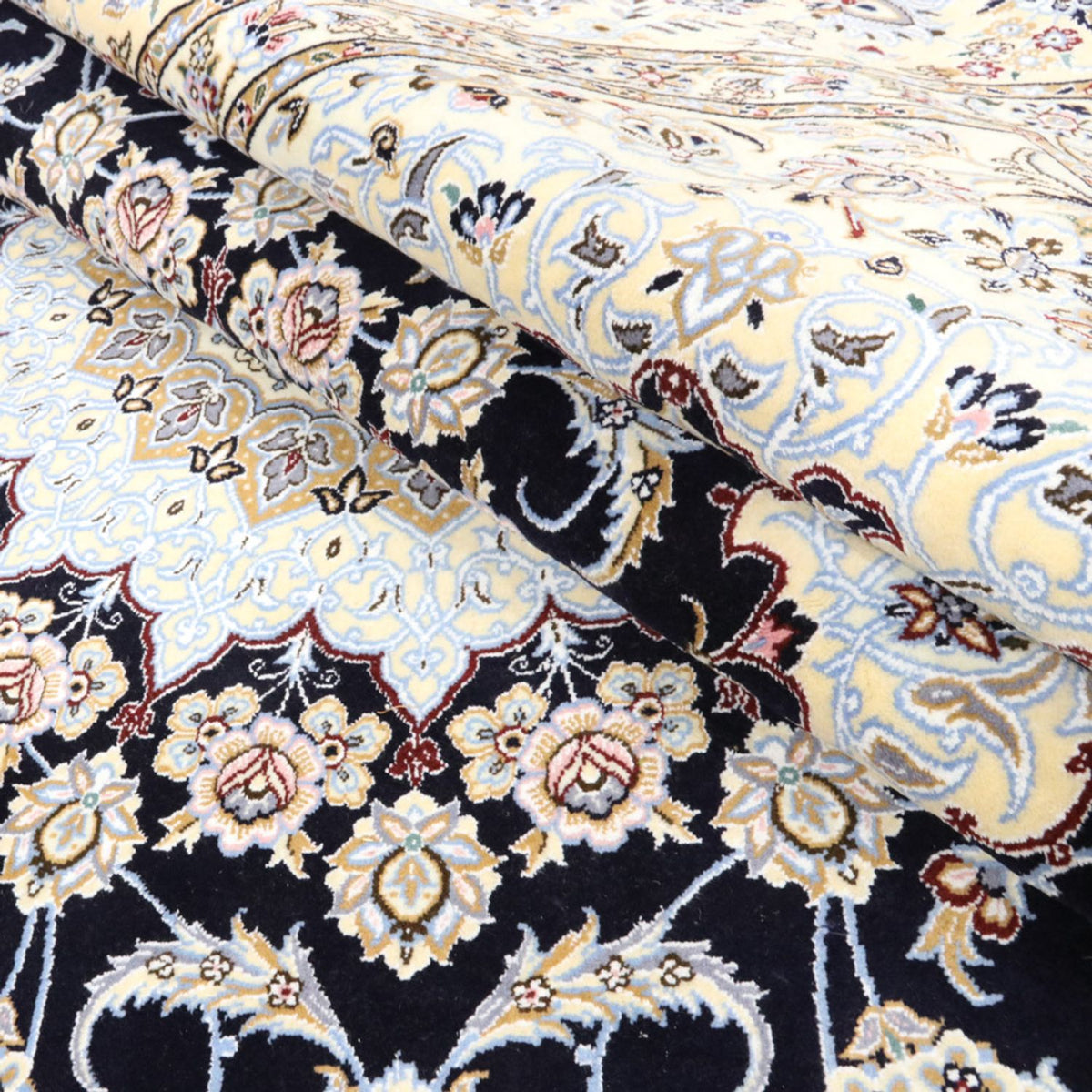 Dywan perski - Nain - Królewski - 356 x 248 cm - ciemnoniebieski