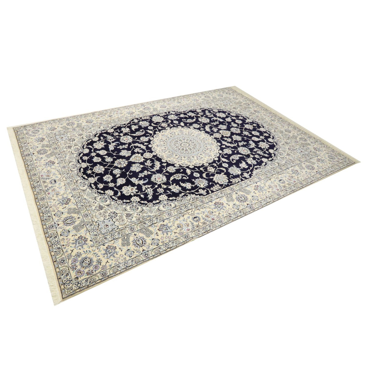 Dywan perski - Nain - Królewski - 350 x 246 cm - ciemnoniebieski