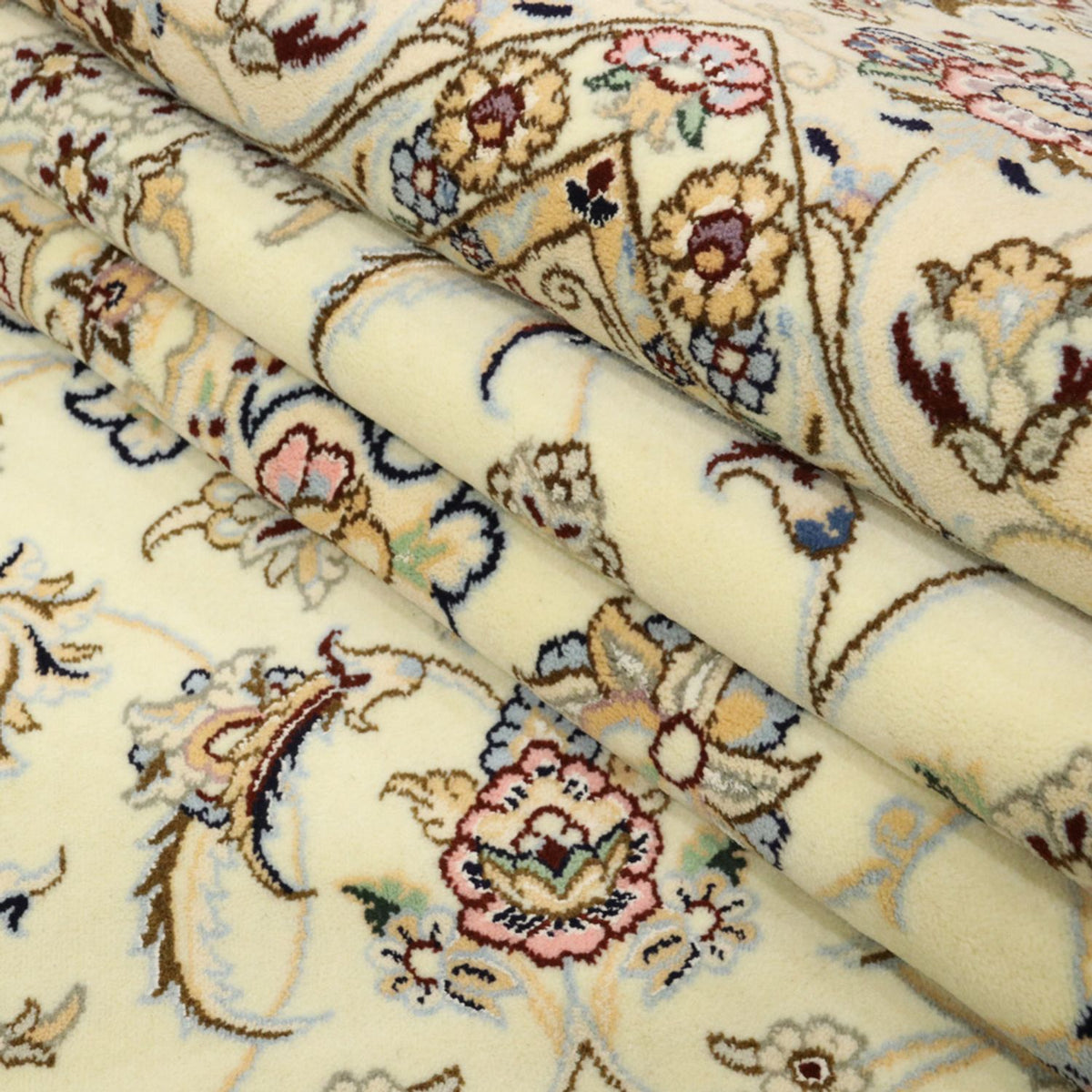 Dywan perski - Nain - Królewski - 307 x 208 cm - kremowy