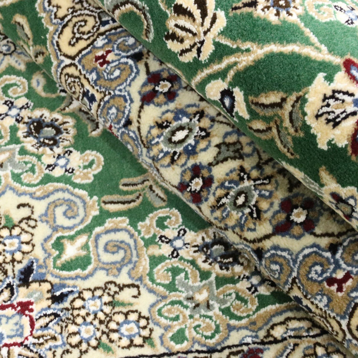 Dywan perski - Nain - Królewski - 198 x 130 cm - zielona