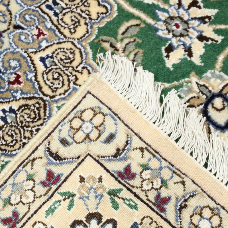 Dywan perski - Nain - Królewski - 198 x 130 cm - zielona