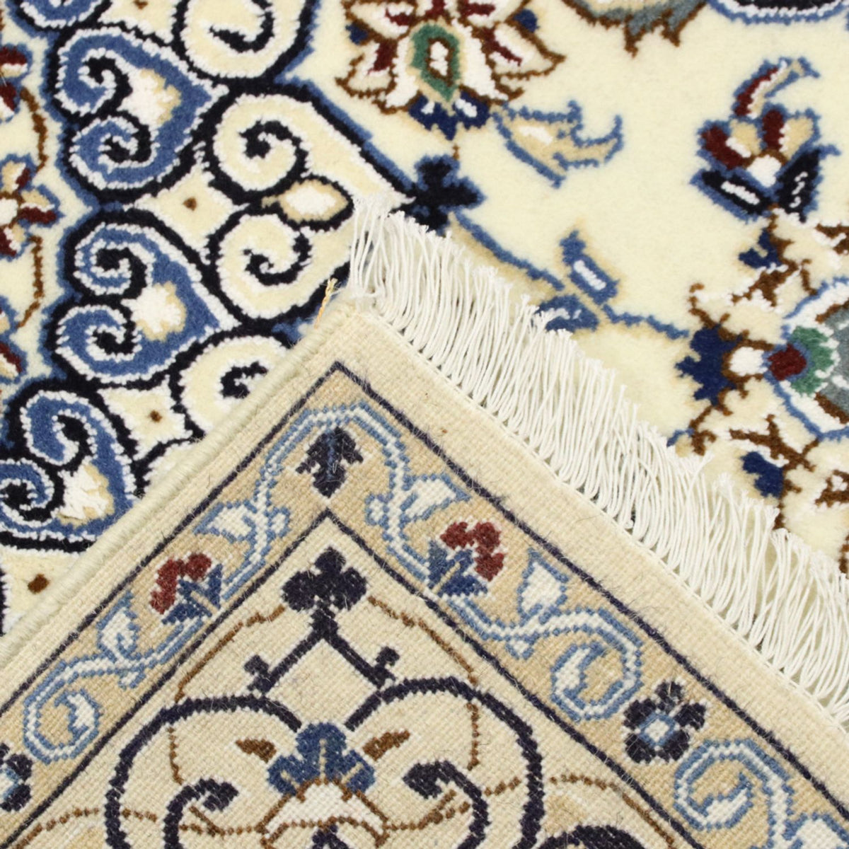 Dywan perski - Nain - Królewski - 180 x 118 cm - kremowy