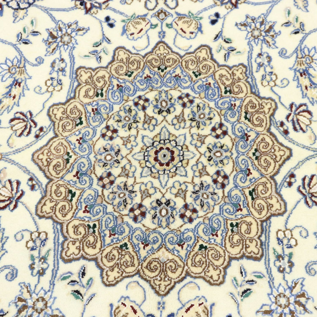 Dywan perski - Nain - Królewski - 211 x 133 cm - beżowy