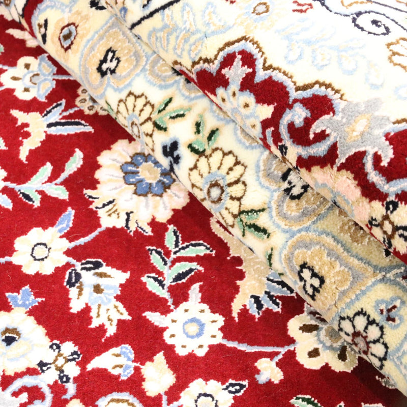 Dywan perski - Nain - Królewski - 200 x 132 cm - czerwony