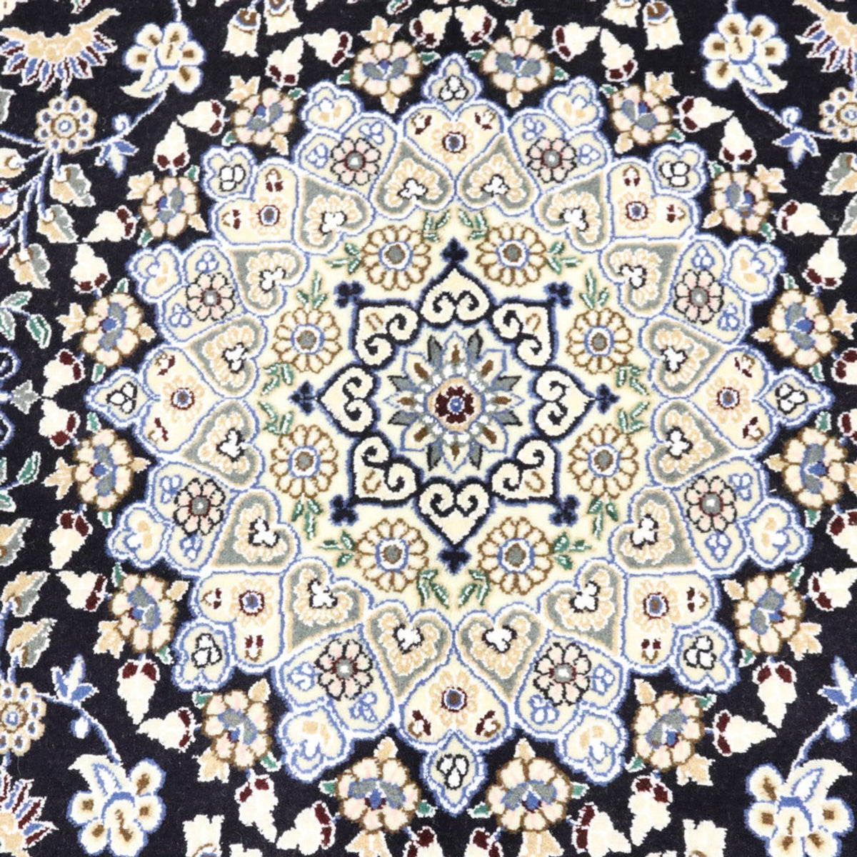 Dywan perski - Nain - Królewski - 202 x 130 cm - ciemnoniebieski