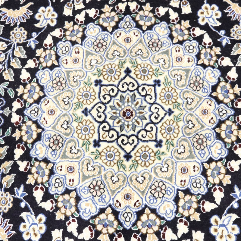 Dywan perski - Nain - Królewski - 202 x 130 cm - ciemnoniebieski