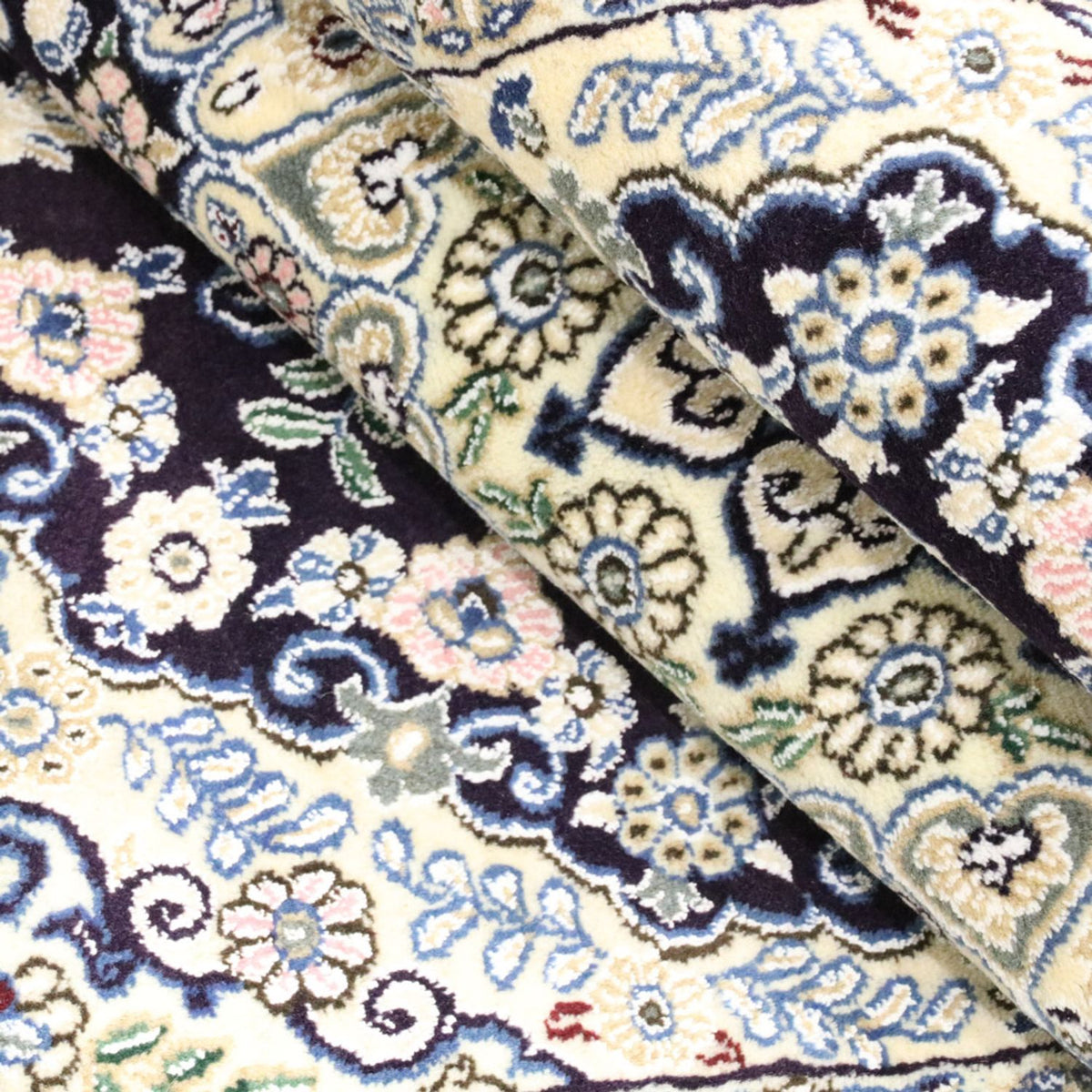 Dywan perski - Nain - Królewski - 204 x 128 cm - ciemnoniebieski