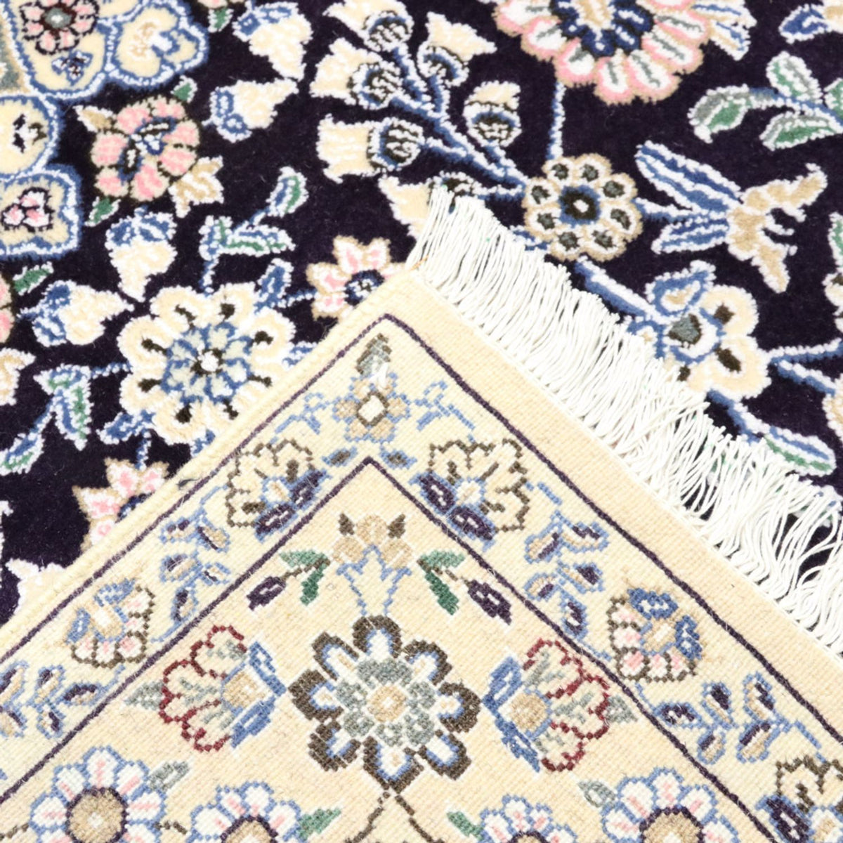 Dywan perski - Nain - Królewski - 204 x 128 cm - ciemnoniebieski