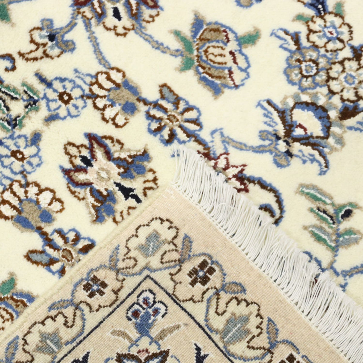 Dywan perski - Nain - Królewski - 215 x 126 cm - beżowy