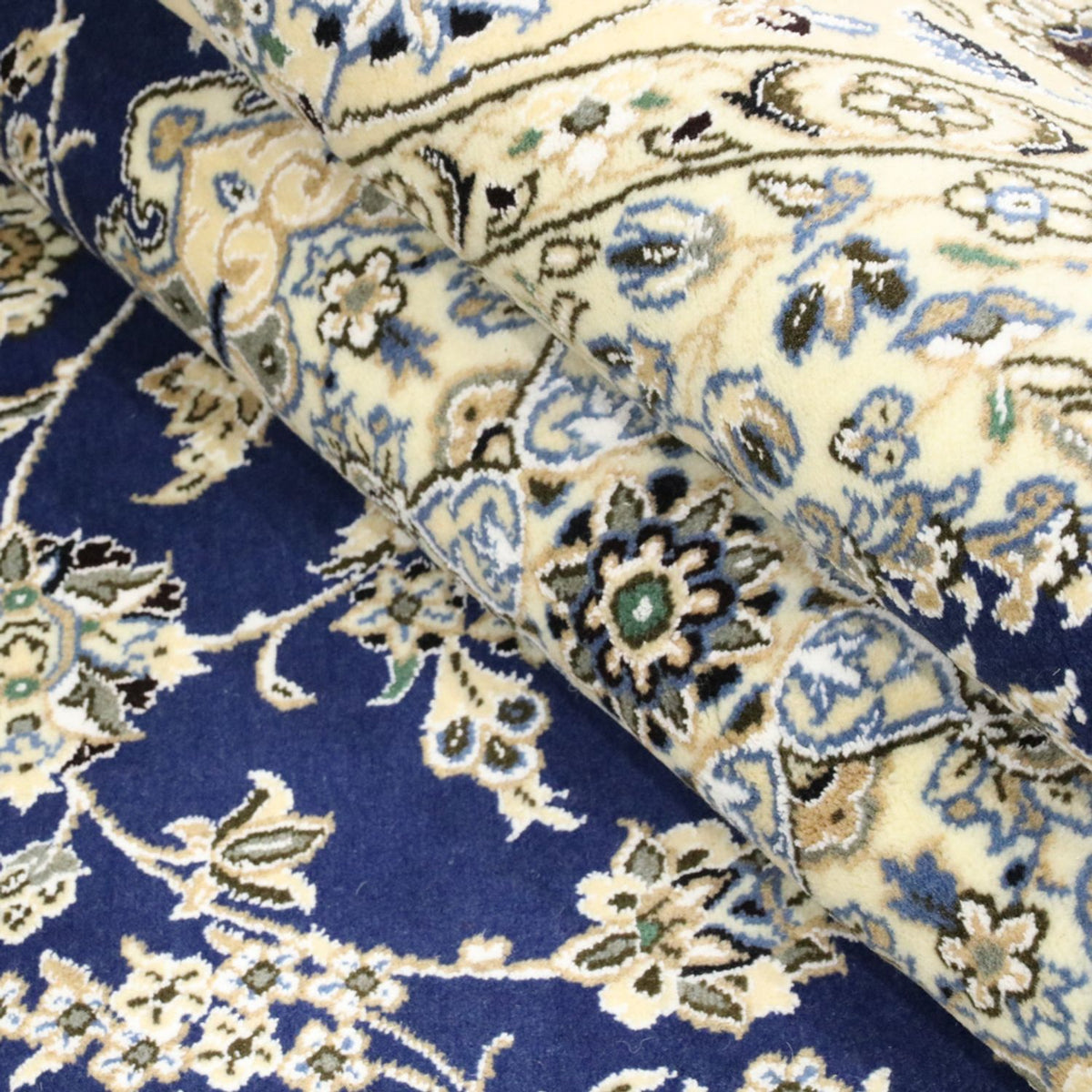 Dywan perski - Nain - Królewski - 244 x 146 cm - niebieski