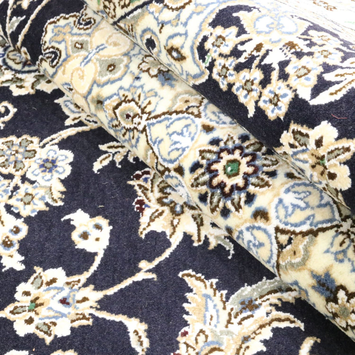 Dywan perski - Nain - Królewski - 255 x 154 cm - ciemnoniebieski