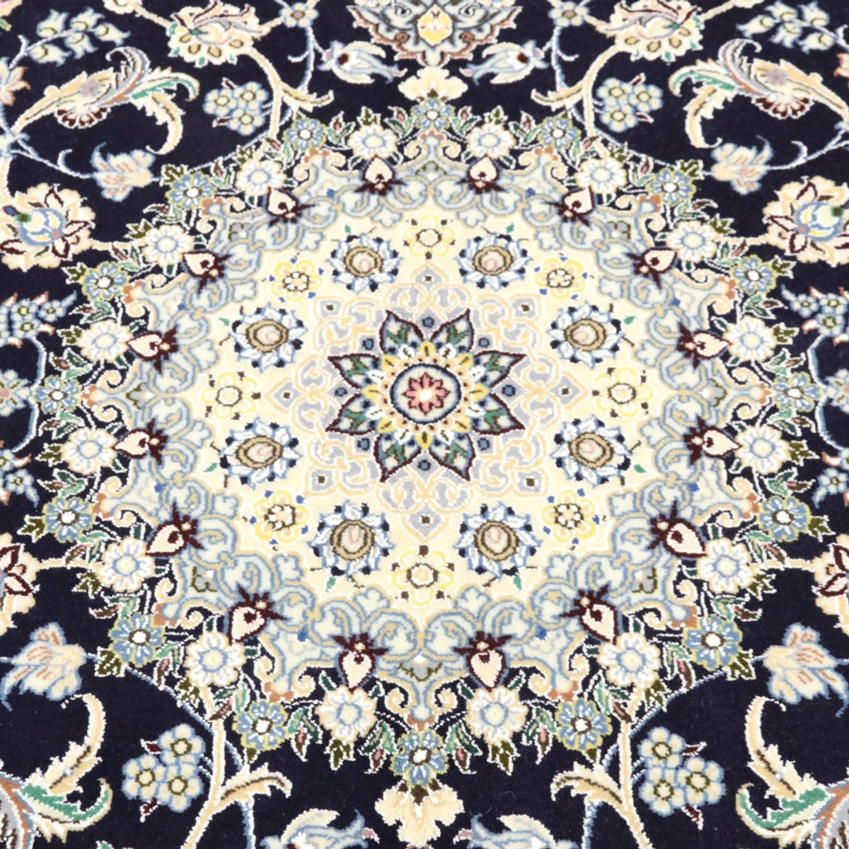 Dywan perski - Nain - Królewski - 247 x 156 cm - ciemnoniebieski