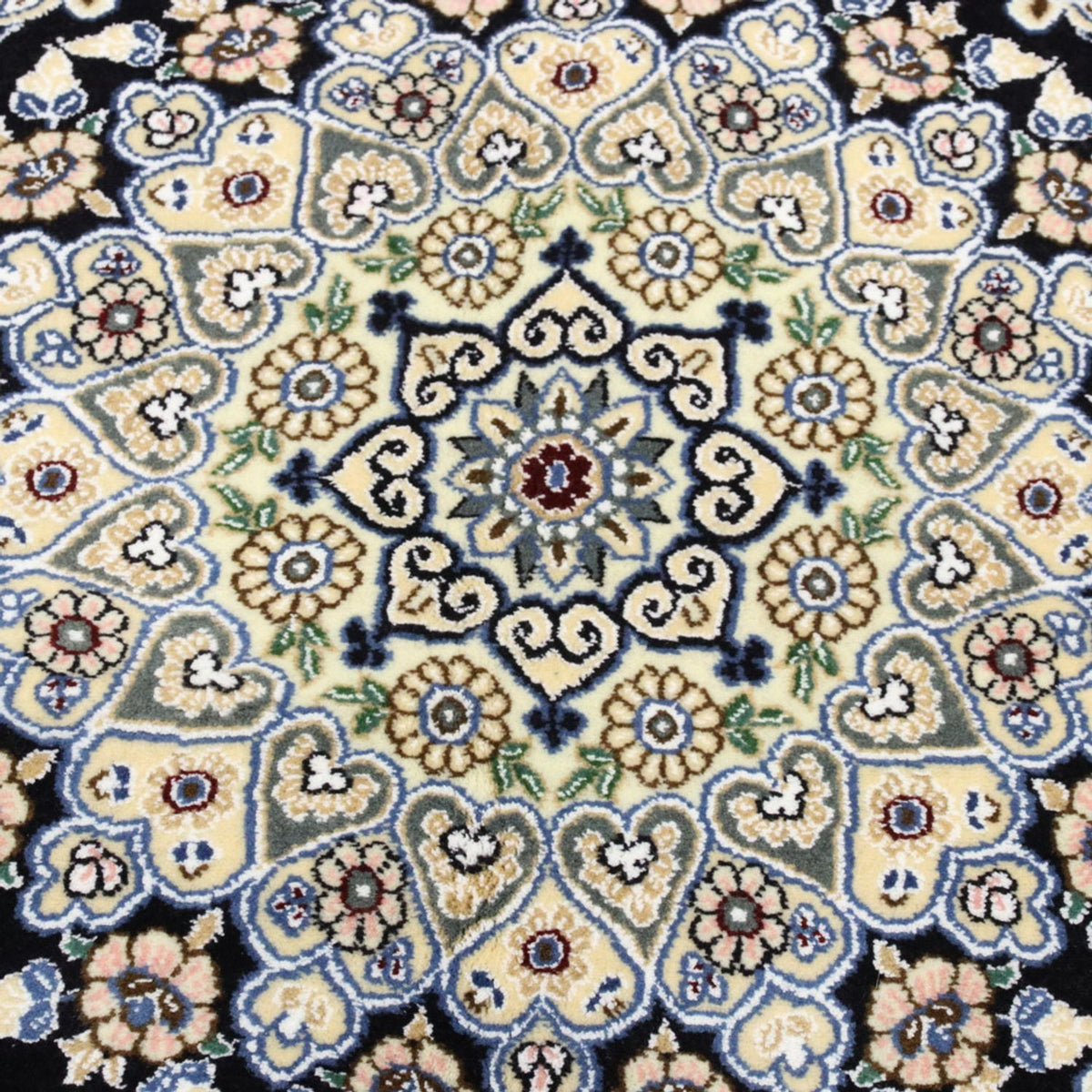 Dywan perski - Nain - Królewski - 202 x 132 cm - ciemnoniebieski