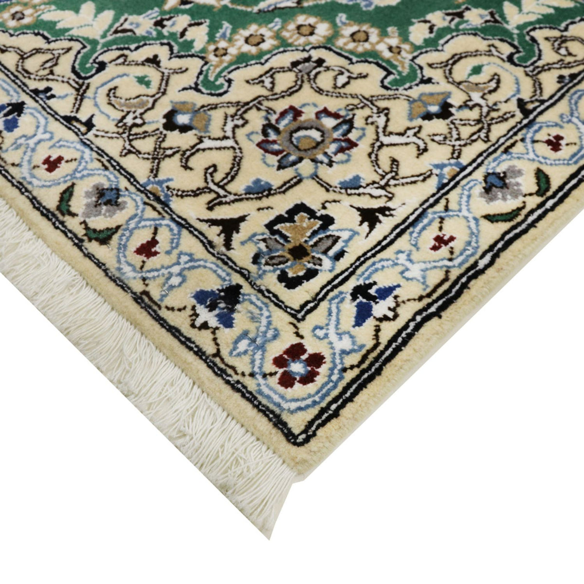 Dywan perski - Nain - Królewski - 137 x 88 cm - zielona