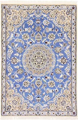 Dywan perski - Nain - Królewski - 135 x 91 cm - niebieski