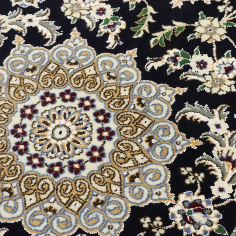 Biegacz Dywan perski - Nain - Królewski - 195 x 84 cm - ciemnoniebieski