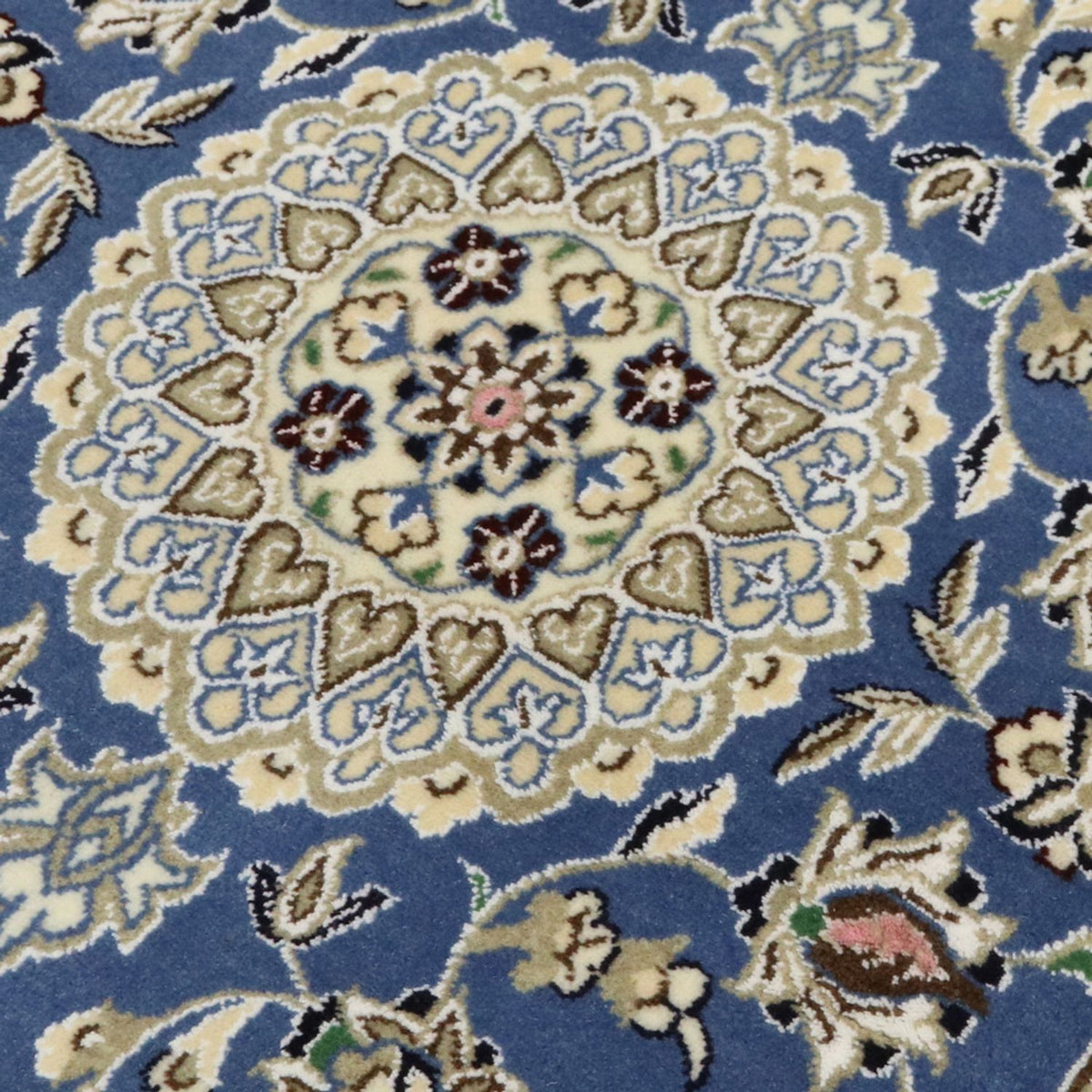 Biegacz Dywan perski - Nain - Królewski - 198 x 83 cm - niebieski