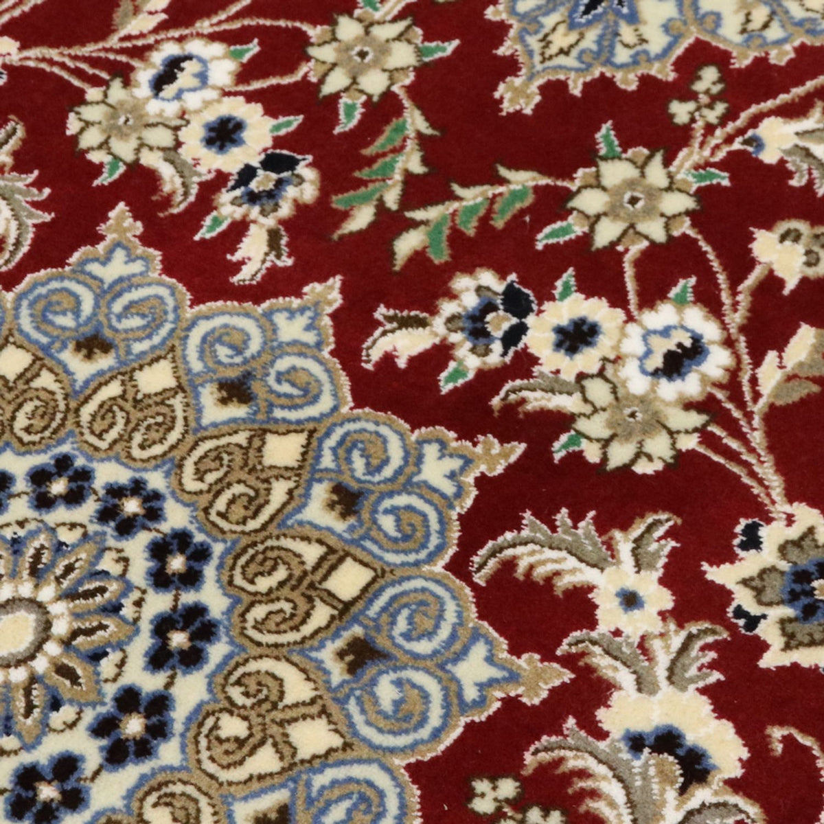 Biegacz Dywan perski - Nain - Królewski - 203 x 81 cm - czerwony