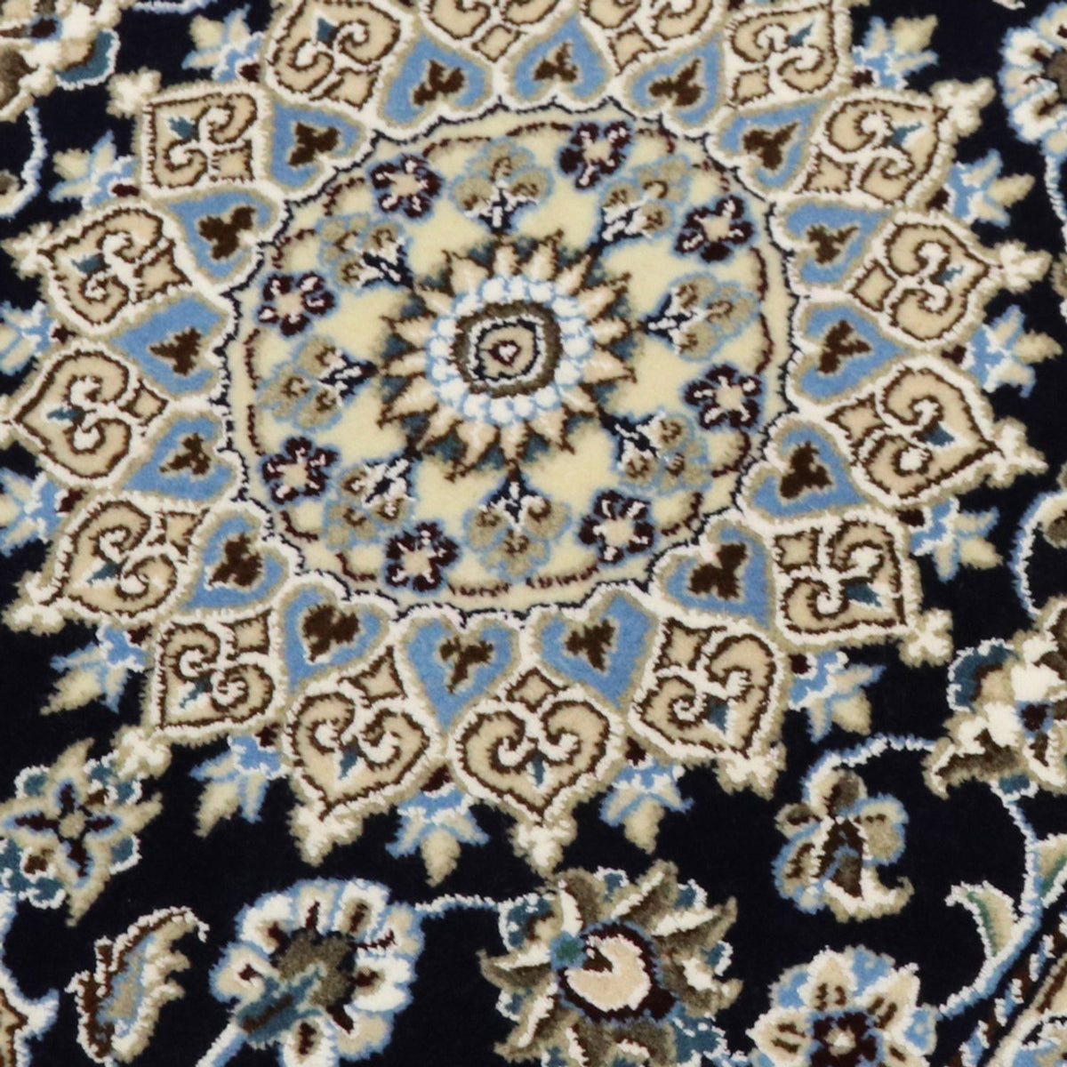 Biegacz Dywan perski - Nain - Królewski - 196 x 61 cm - ciemnoniebieski