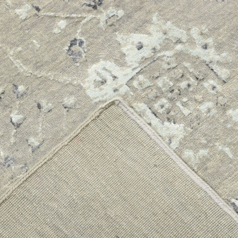 Designerski dywan - 305 x 244 cm - srebrny