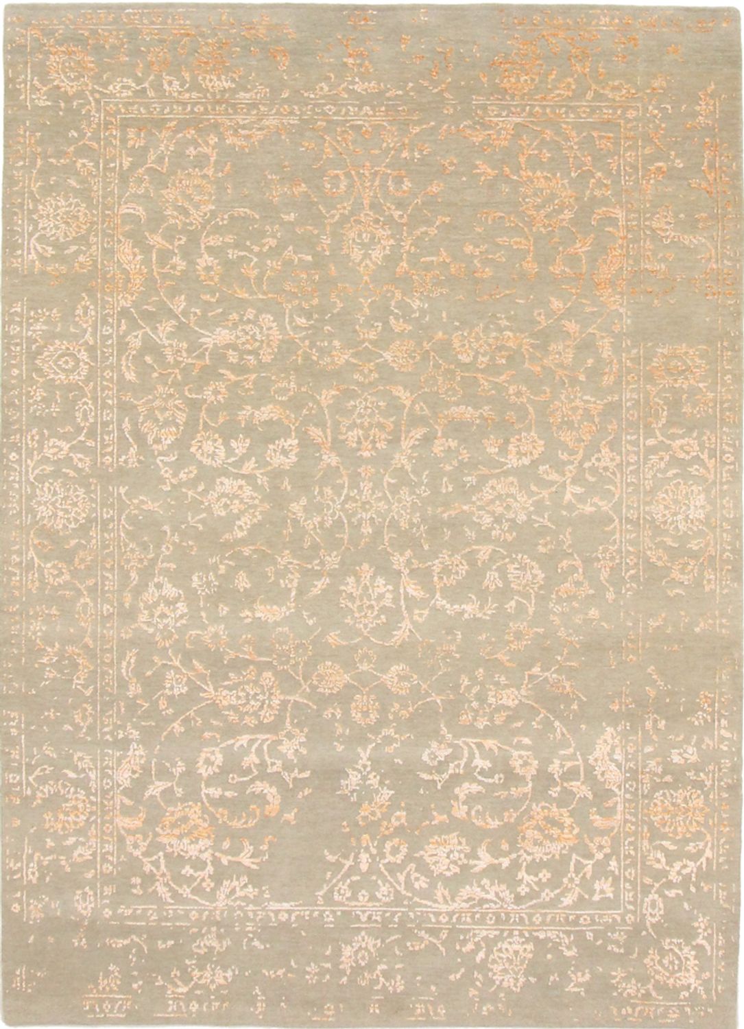 Designerski dywan - 245 x 176 cm - pomarańczowy