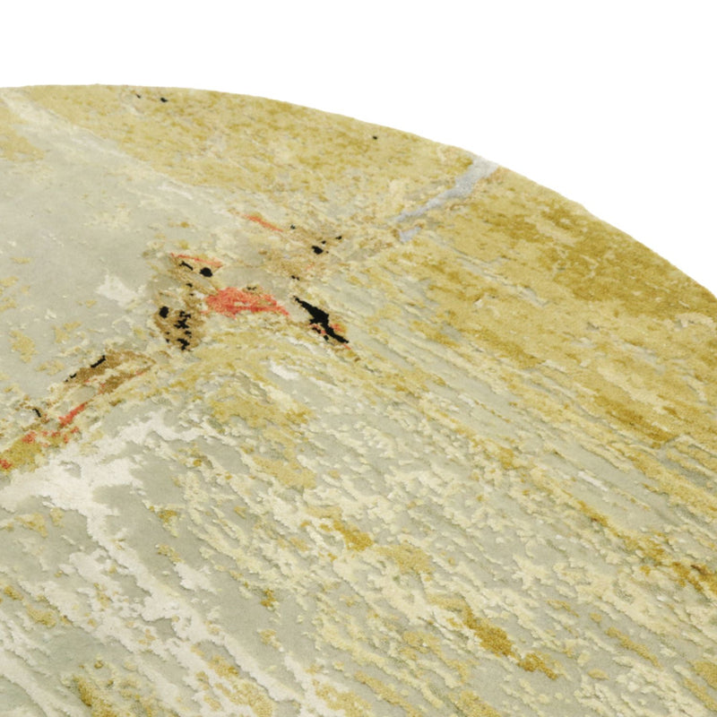 Designerski dywan okrągły  - 202 x 202 cm - wielokolorowy