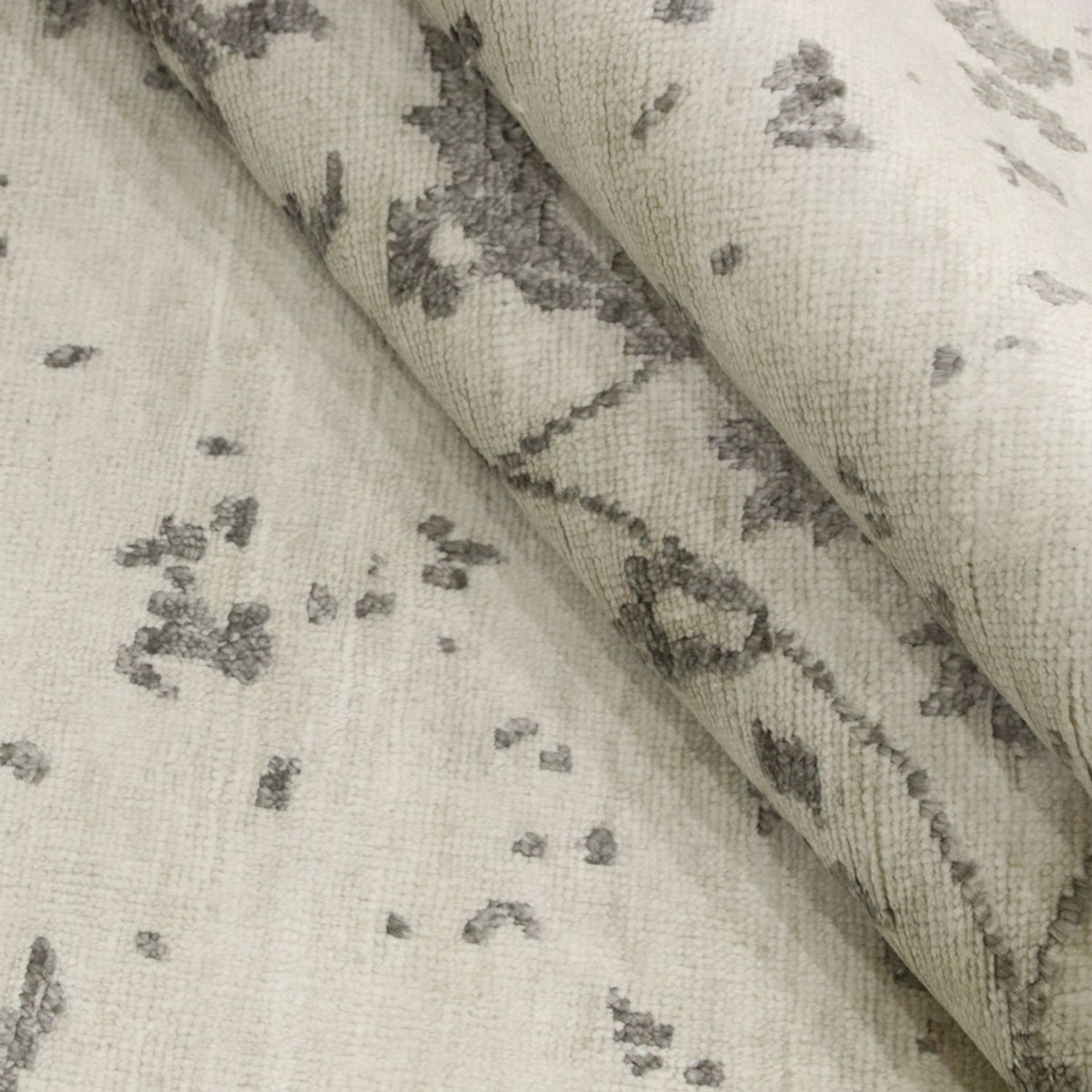 Designerski dywan - 204 x 148 cm - szary