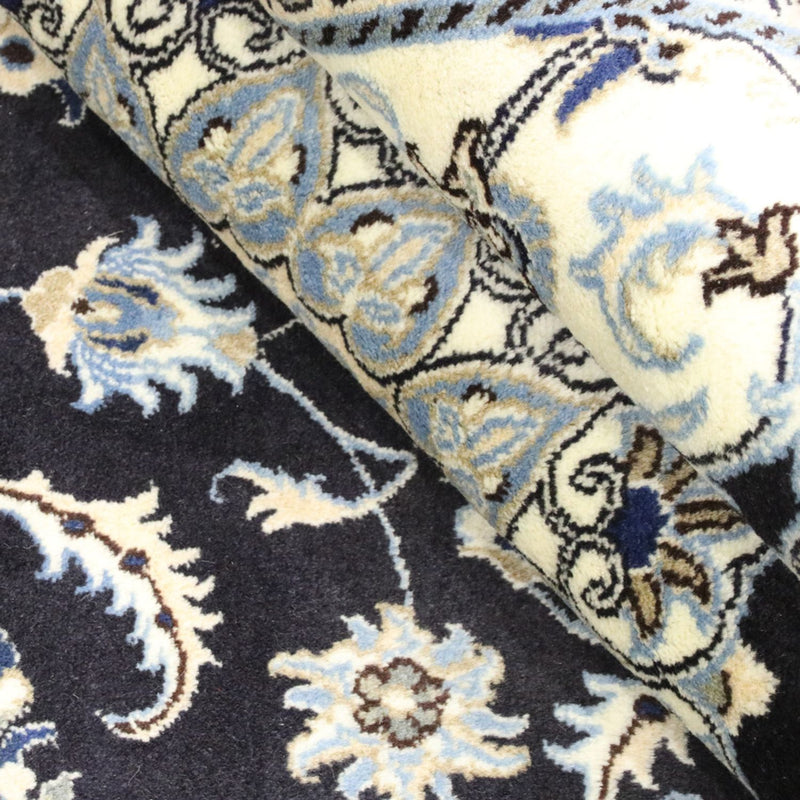 Dywan perski - Nain - 294 x 194 cm - ciemnoniebieski