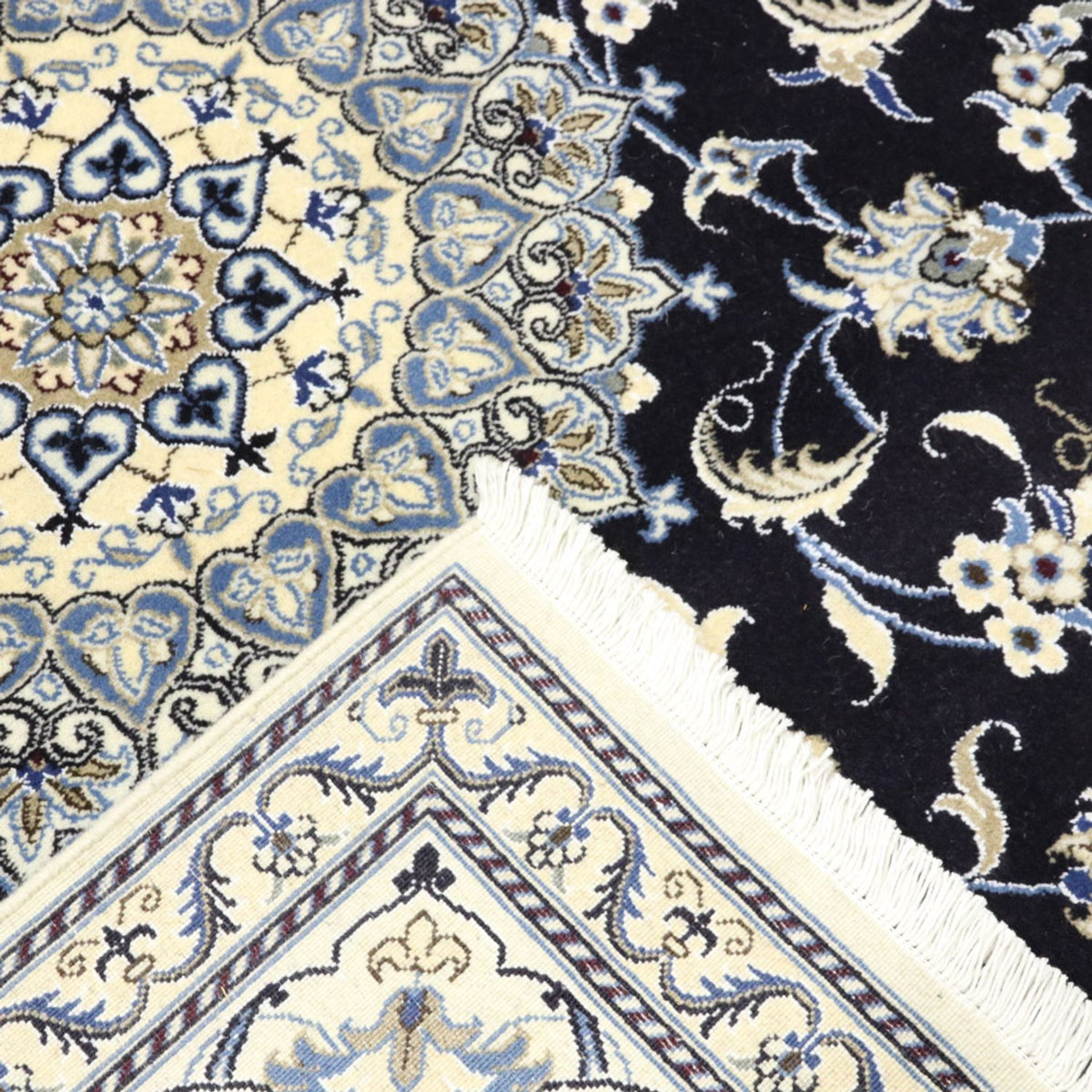 Dywan perski - Nain - 250 x 197 cm - ciemnoniebieski