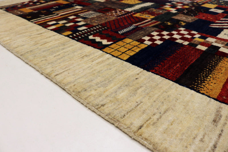 Gabbeh Teppich - Loribaft Indus - 200 x 154 cm - mehrfarbig